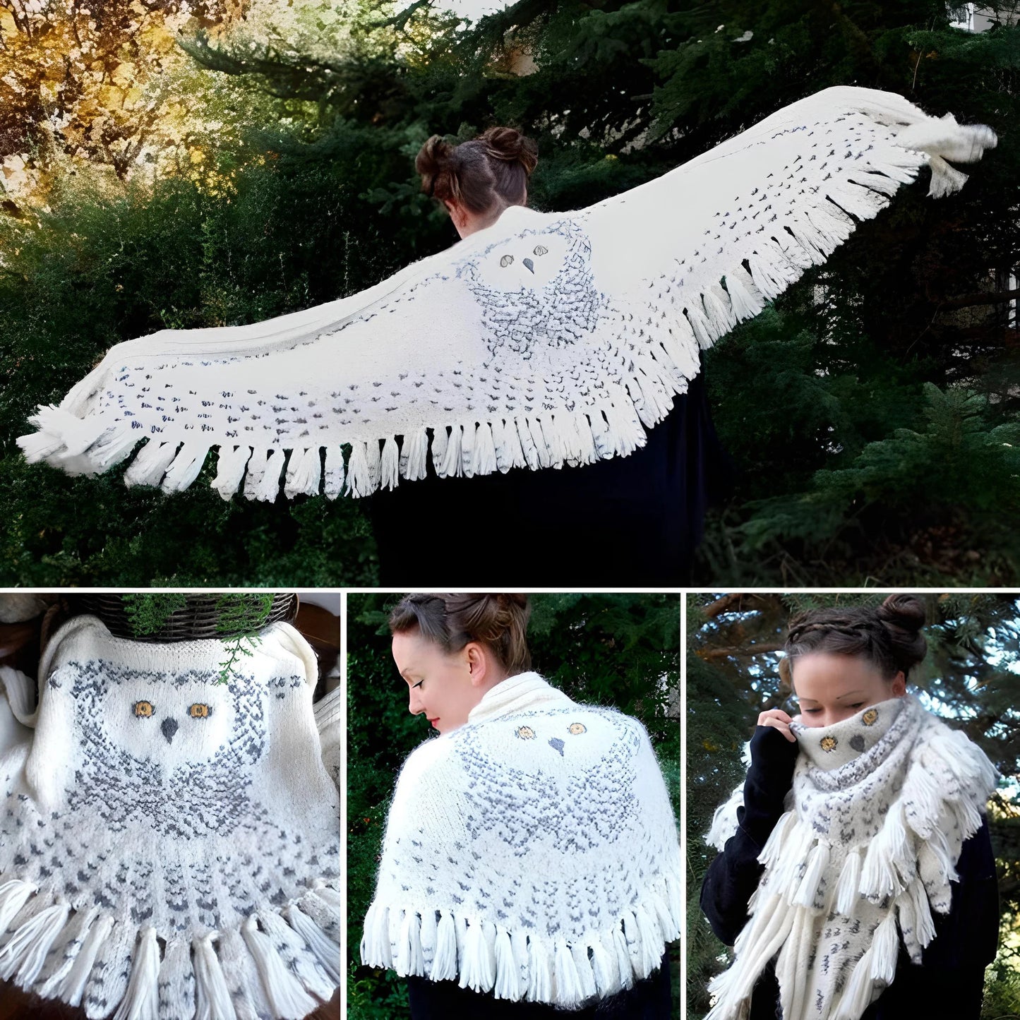 Retro Owl Scarf