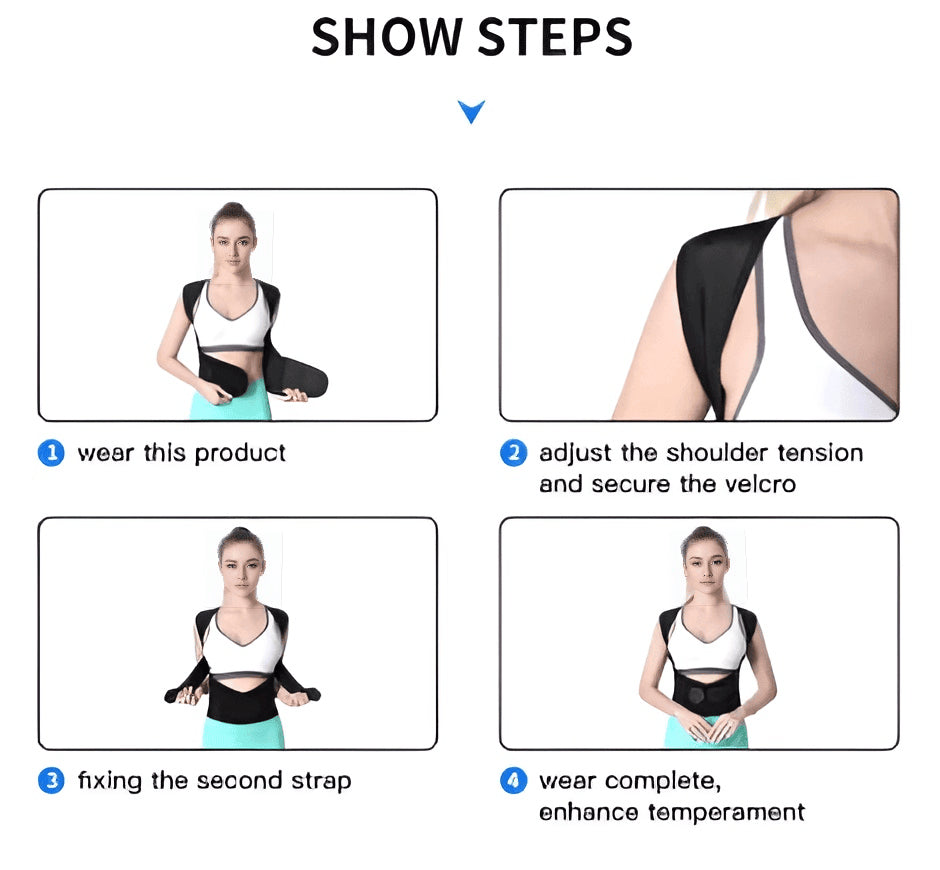 Adjustable Back Posture Belt Unisex