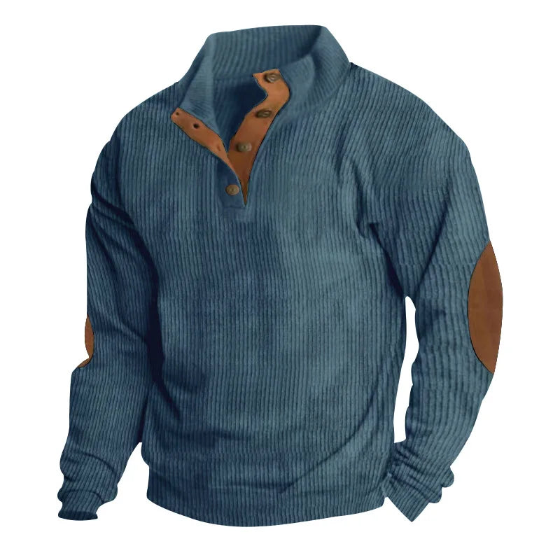 Men's Outdoor Casual Stand Collar Long Sleeve Shirt