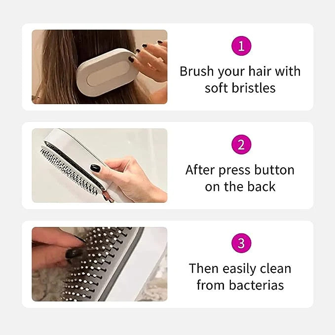 Self-Cleaning Hair Brush