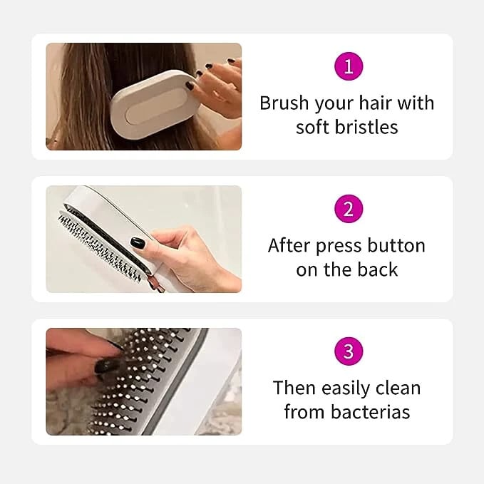 Self-Cleaning Hair Brush