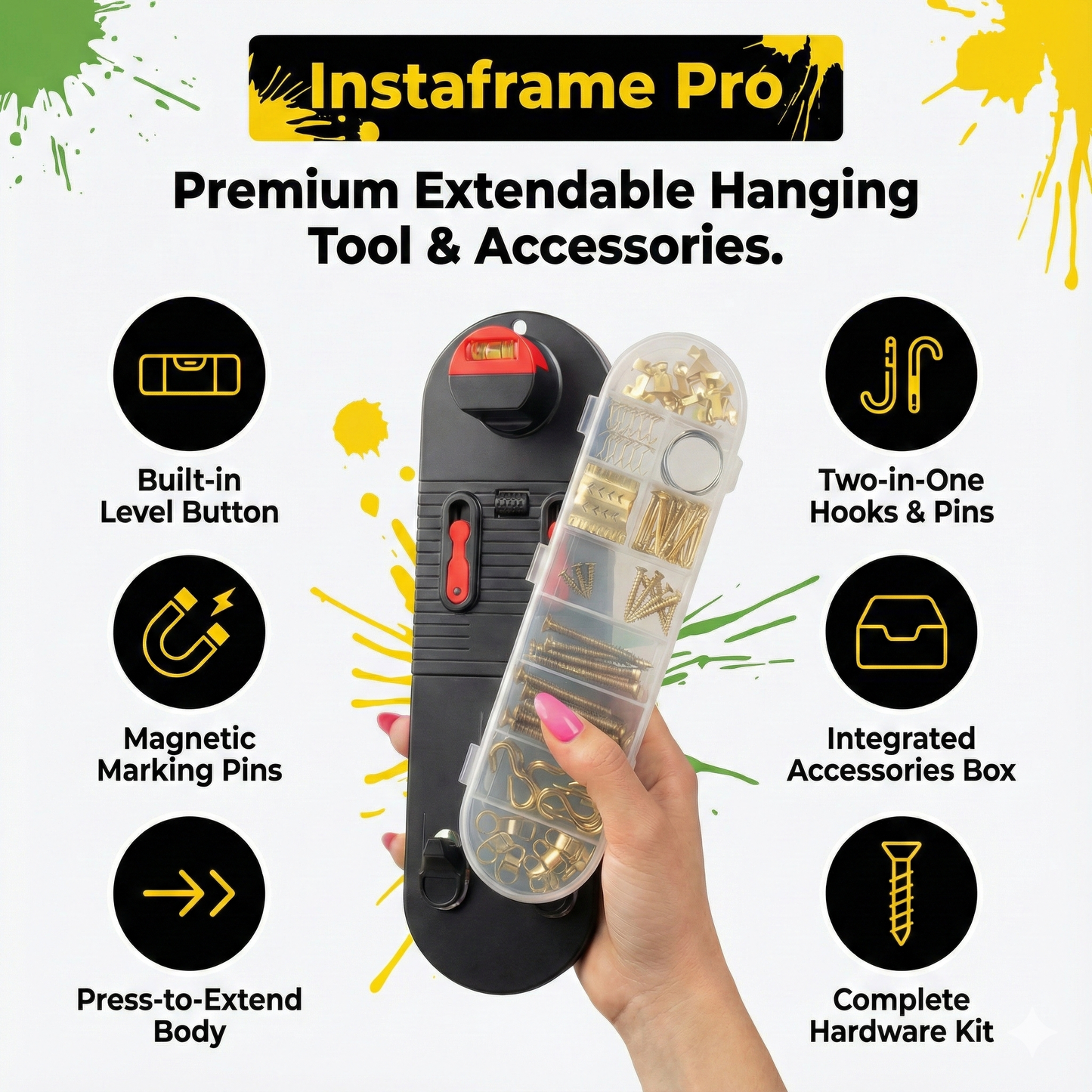 InstaFrame Pro® Easy Picture Hanging Tool