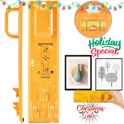 Picture hanging outlet tool